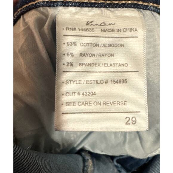 Kan Can Estilo Mid-rise Dark Wash Flare Jeans Size 29 - Picture 8 of 8